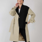 Mannequin Asymmetrical trench coat