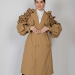 Mannequin Women's Ruffle Trim Trench