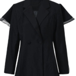 Mannequin - Black blazer with mesh on the shoulders