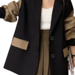 Mannequin - black brown blazer.