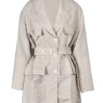 Mannequin - Linen beige  jacket with belt